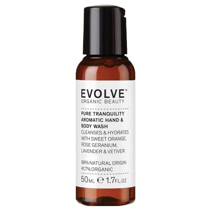 Evolve Pure Tranquility Hand &amp; Body Wash 50 ml, pakkaus