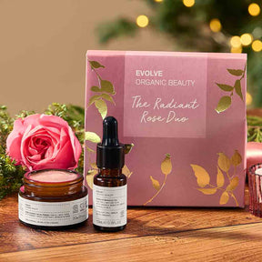 Evolve Organic Beauty Radiant Rose Skincare Duo -lahjapakkaus