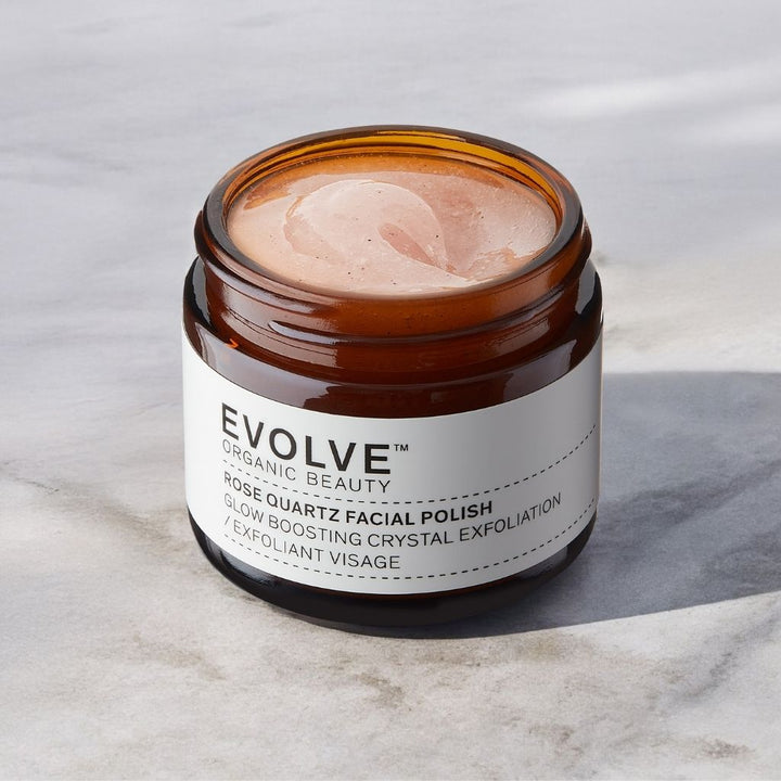 Evolve Organic Beauty Rose Quartz Facial Polish Ruusu & Kvartsi Kasvokuorinta 60ml