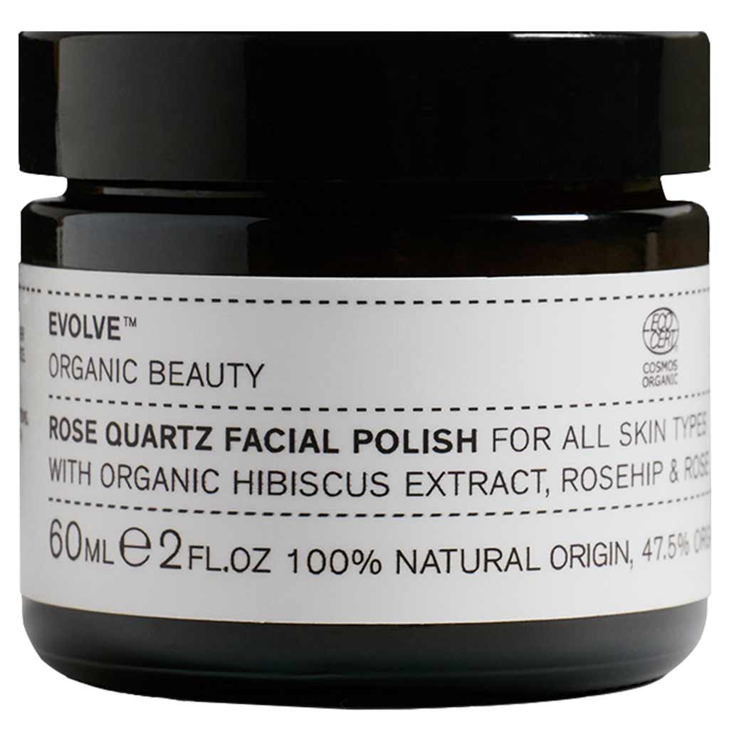 Outlet Evolve Organic Beauty Rose Quartz Facial Polish Ruusu & Kvartsi Kasvokuorinta 60ml