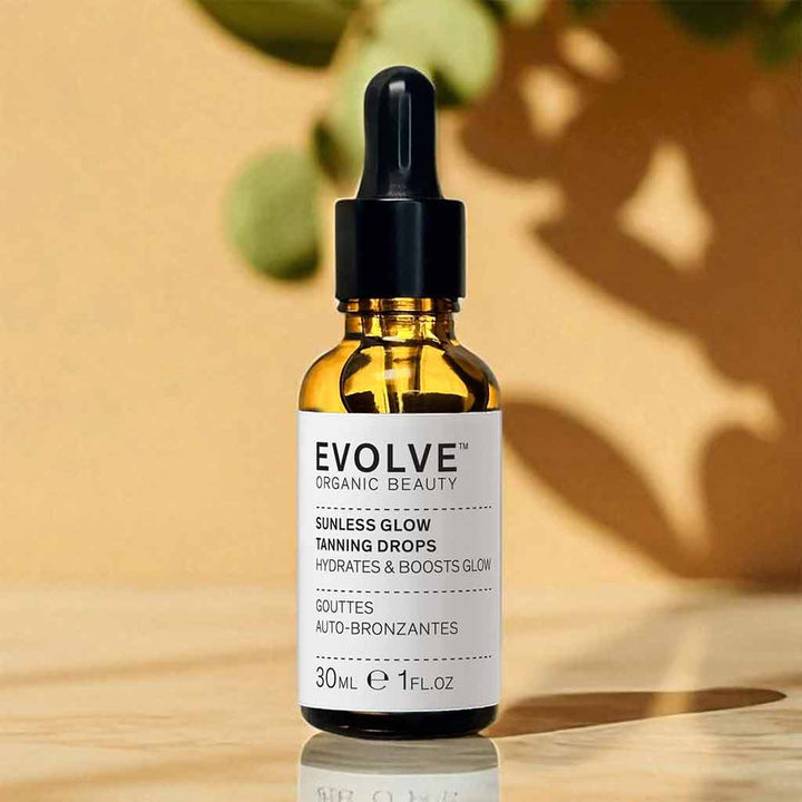 Evolve Organic Beauty Sunless Glow Tanning Drops Itseruskettavat tipat 30ml