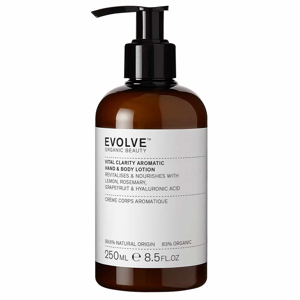 Evolve Organic Beauty Vital Clarity Hand & Body Lotion 250ml