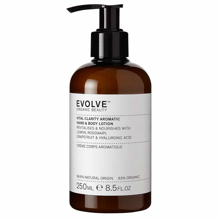 Evolve Organic Beauty Vital Clarity Hand & Body Lotion 250ml