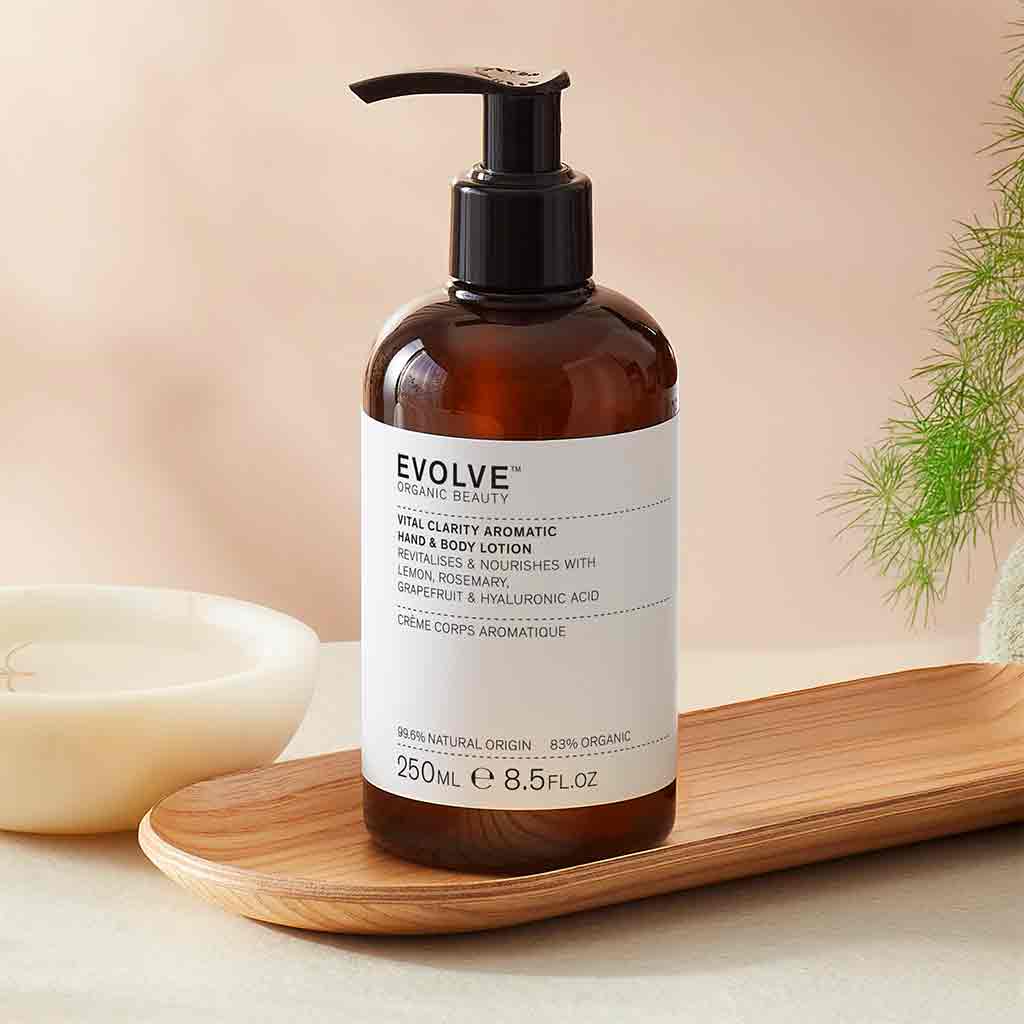 Evolve Organic Beauty Vital Clarity Hand & Body Lotion 250ml