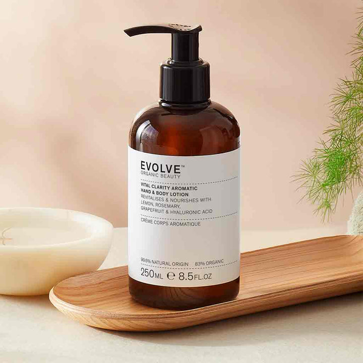 Evolve Organic Beauty Vital Clarity Hand & Body Lotion 250ml