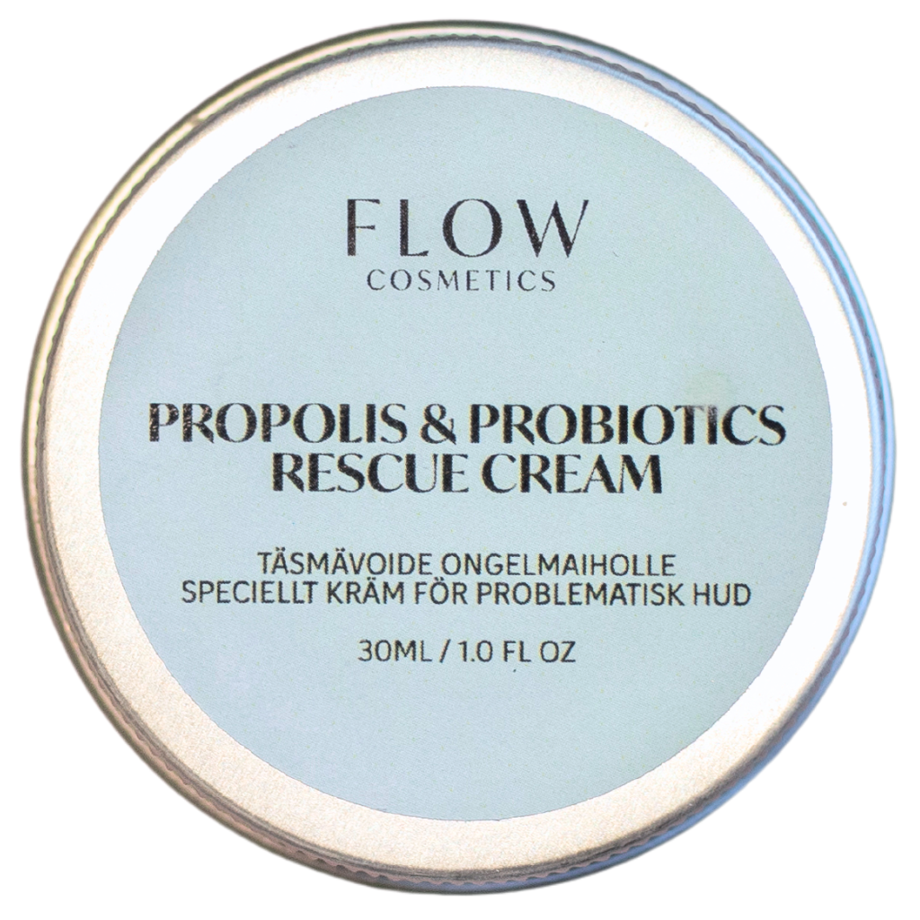 Flow Cosmetics Propolis & Probiotics Rescue Cream Yleisvoide Ongelmaiholle 30ml