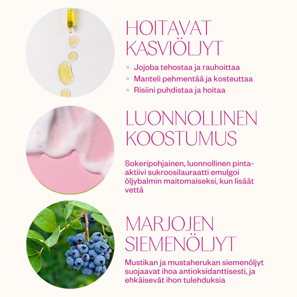 Flow Cosmetics Balm to Milk Cleanser Hellävarainen puhdistusvoide 120ml