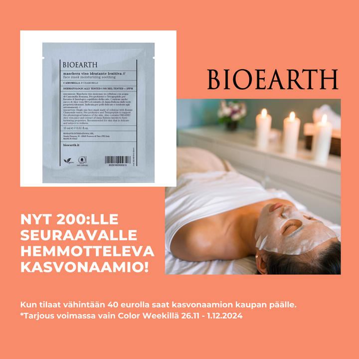 GIFT Bioearth Face Sheet Mask Moisturizing Soothing 15 ml - Clean Beauty