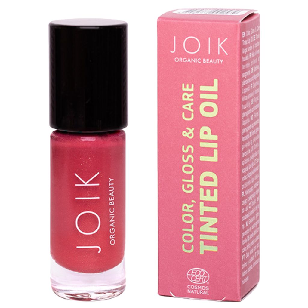 JOIK Organic Colour, Gloss &amp; Care Lip Oil Sävyttävä Huuliöljy 4,5ml - 09 Juicy Pink