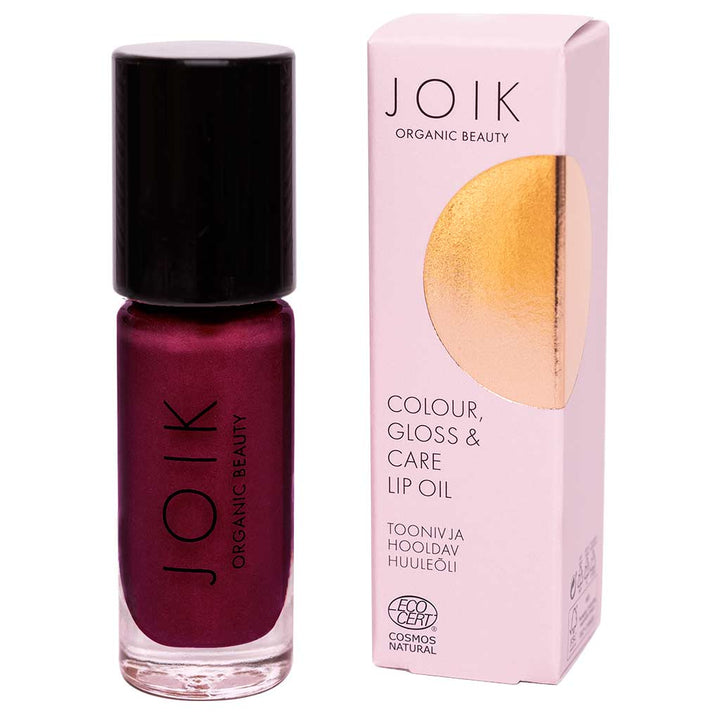 JOIK Organic Colour, Gloss & Care Lip Oil Sävyttävä Huuliöljy 4,5ml - 05 Berry Beautiful