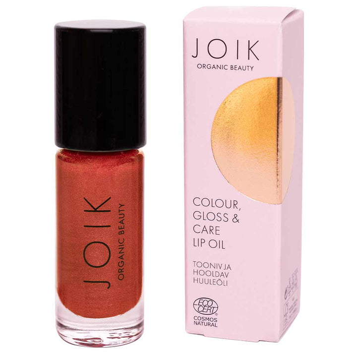 JOIK Organic Colour, Gloss &amp; Care Lip Oil Sävyttävä Huuliöljy 4,5ml - 03 Rusty Shimmer