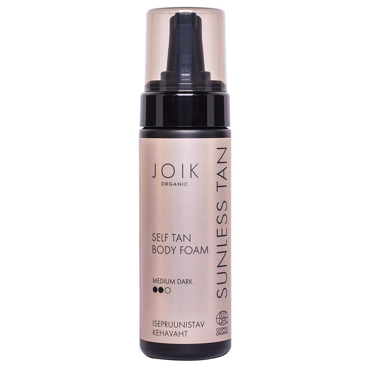 JOIK Organic Sunless Tan Self Tan Foam Medium Dark COS ORG 150ml