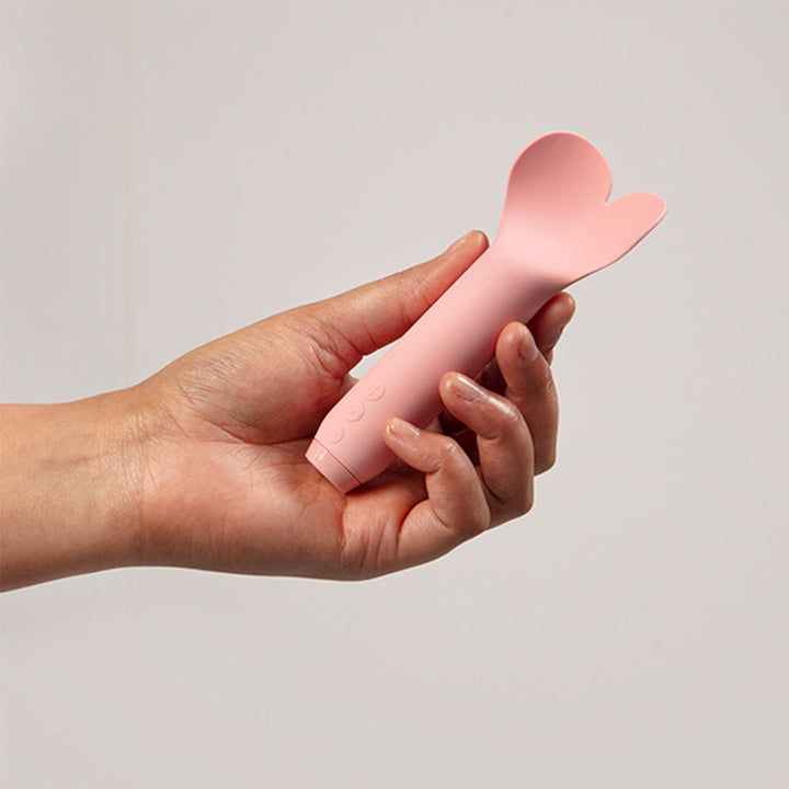 Je Joue Amour Bullet Vibrator with Fluttering Heart Tip - Pale Rosette
