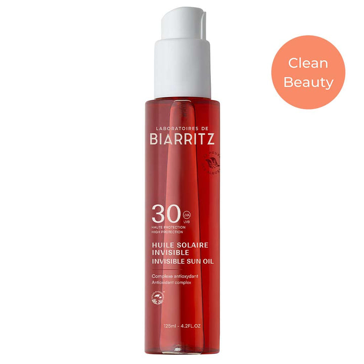 Laboratoires de Biarritz Suncare Invisible Oil Aurinkosuojaöljy SPF30 125ml