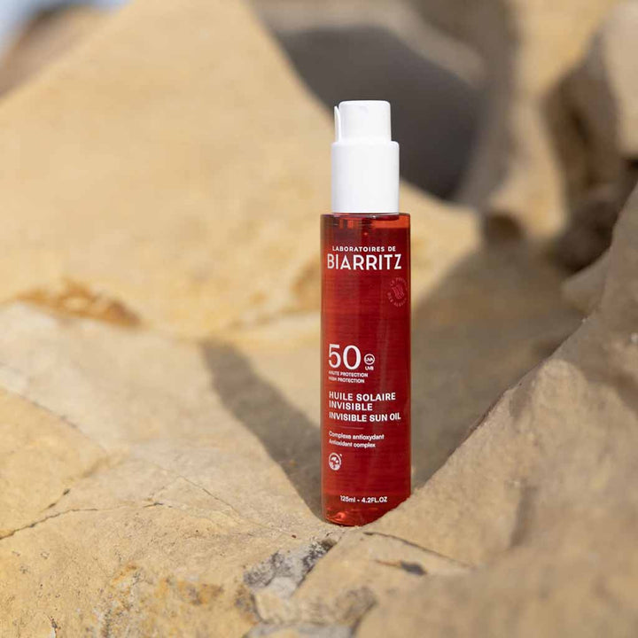 Laboratoires de Biarritz Suncare Invisible Oil Aurinkosuojaöljy SPF50 125ml