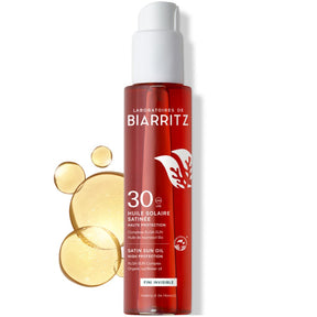 Laboratoires de Biarritz Suncare Invisible Oil Aurinkosuojaöljy SPF30 125ml