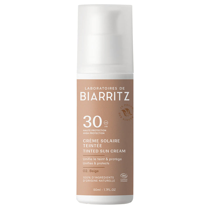 Laboratoires de Biarritz sävyttävä aurinkovoide kasvoille SPF30 50ml - Beige