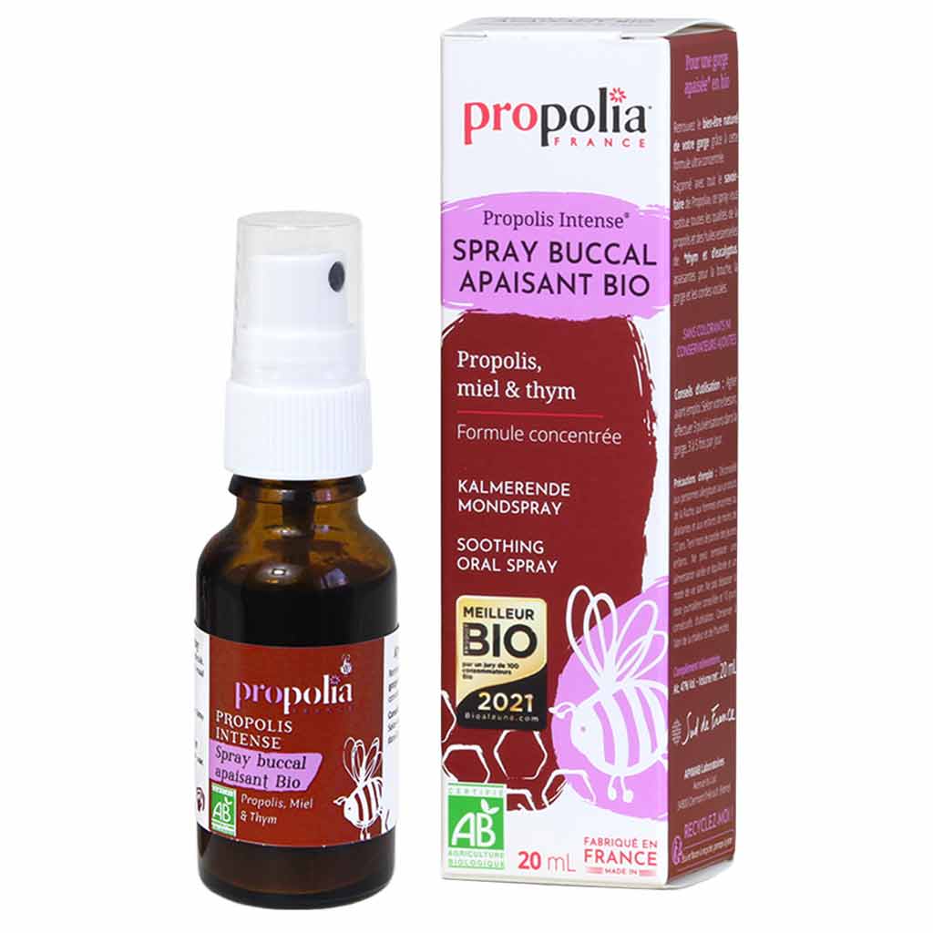 Propolia Organic Soothing Oral Spray Propolis suusuihke, Ravintolisä