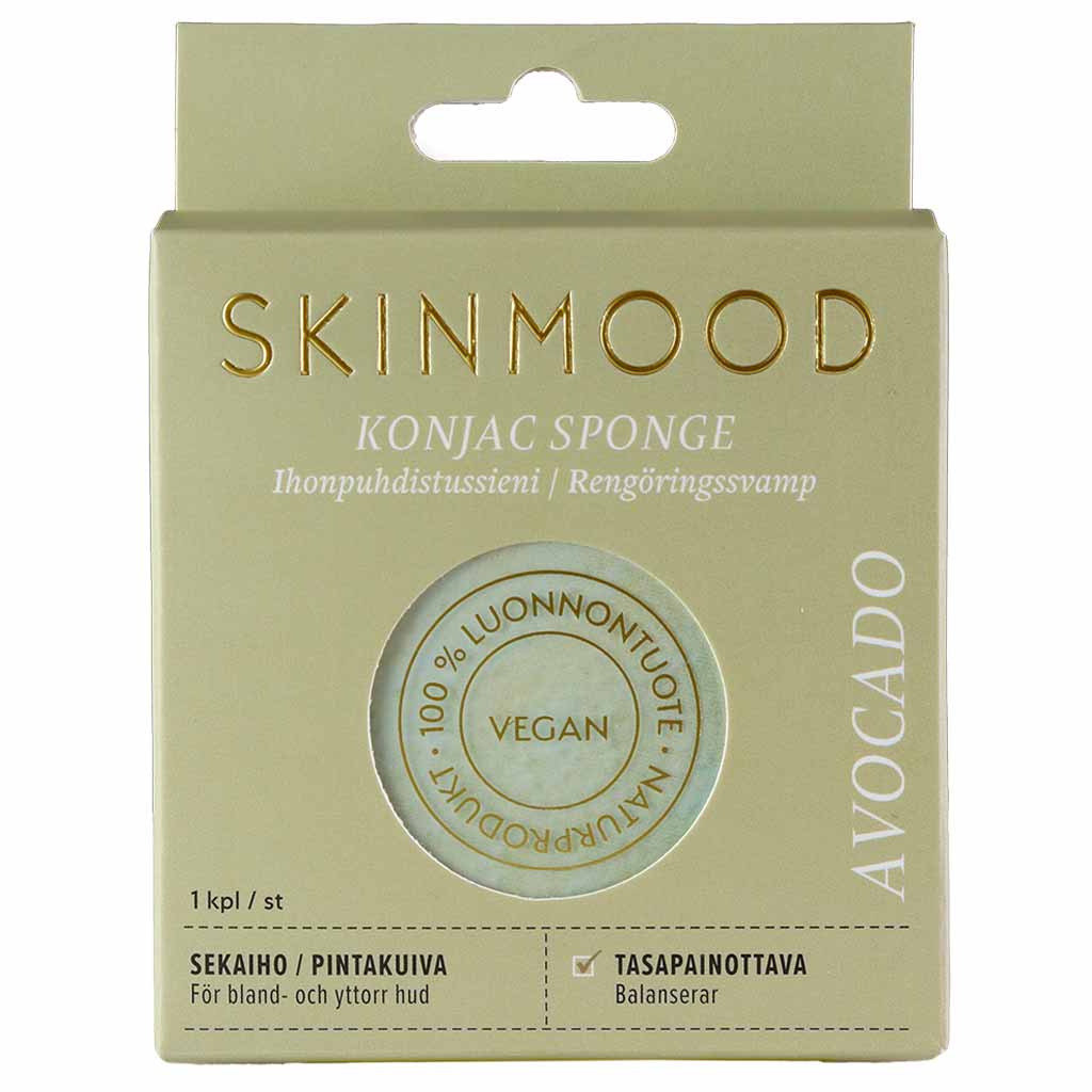 Outlet SkinMood Konjac Avokado Kasvosieni Sekaiholle