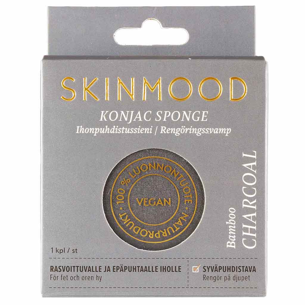 SkinMood Konjac Bambuhiili kasvosieni rasvoittuvalle iholle