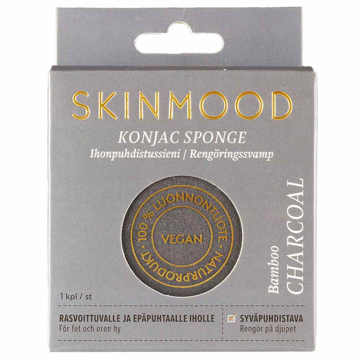 SkinMood Konjac Bambuhiili kasvosieni rasvoittuvalle iholle