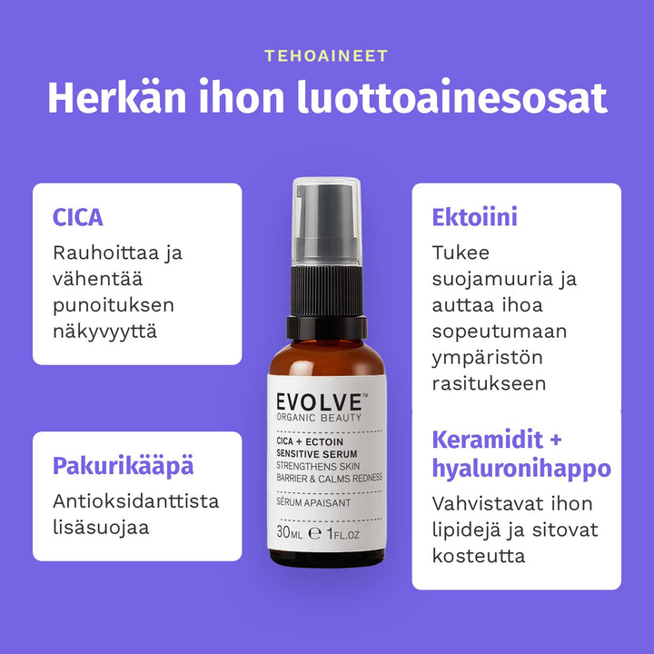 Evolve Organic Beauty CICA + Ectoin Sensitive Serum 30ml