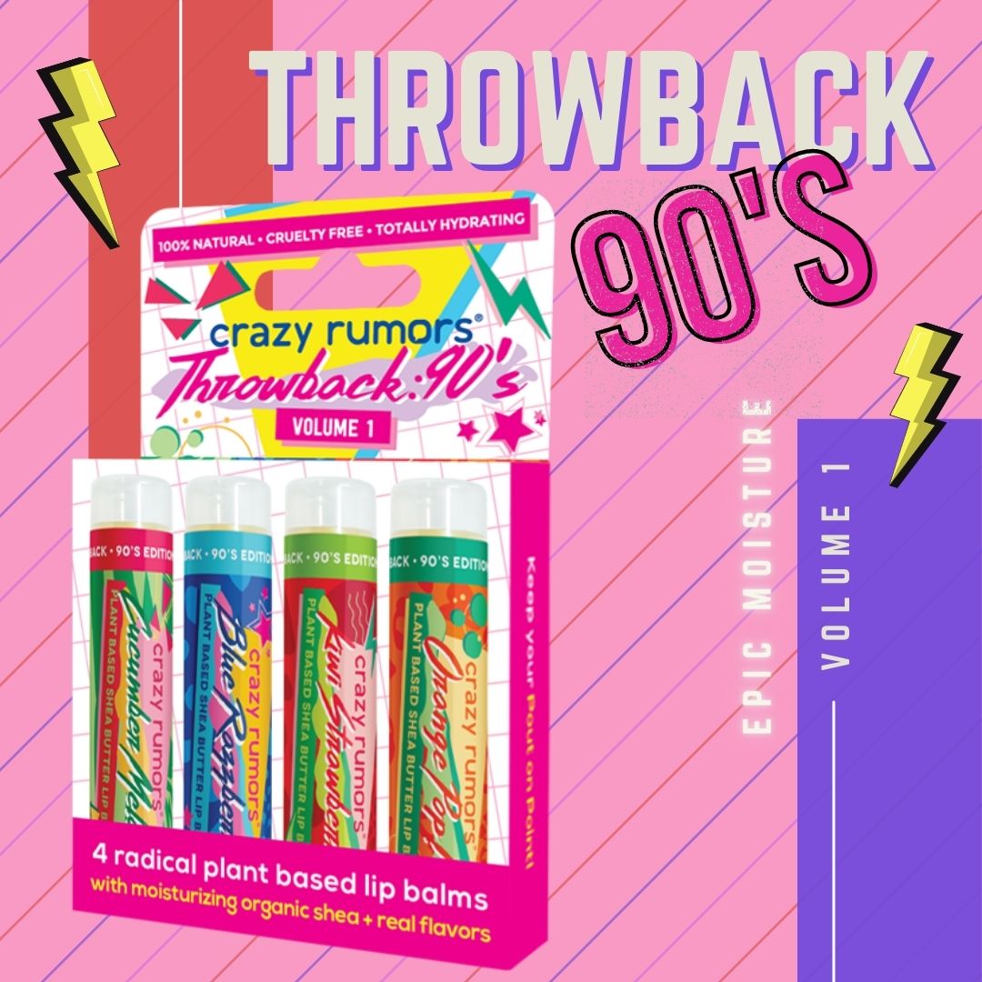 Crazy Rumors Throwback 90's Mix 4-pack Huulivoidesetti