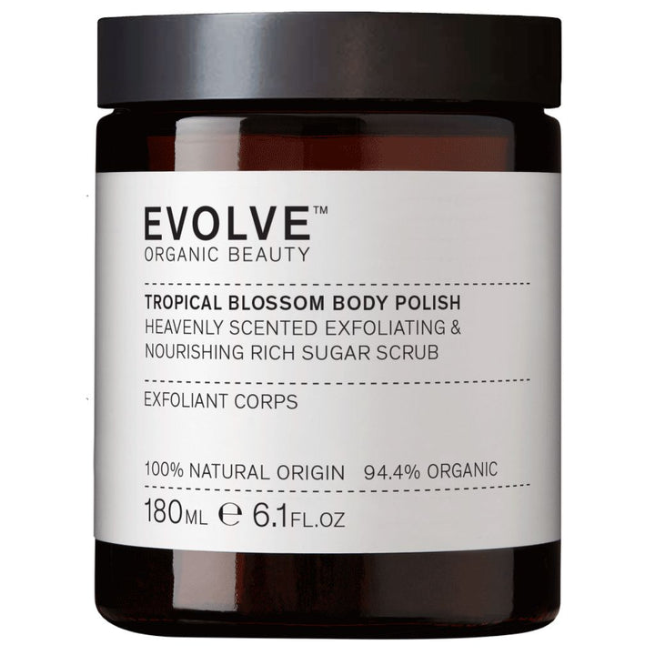 Evolve Organic Beauty Tropical Blossom Body Polish Sokerikuorintavoide 180ml
