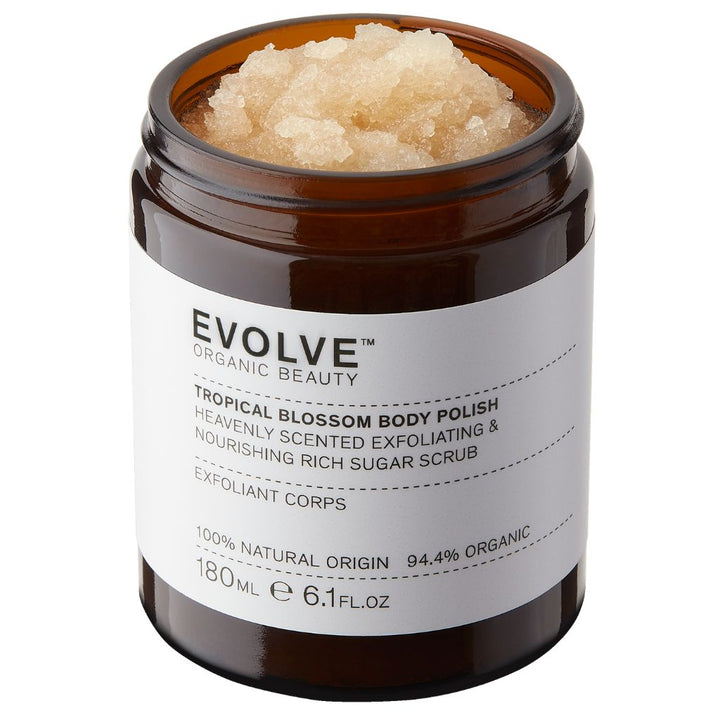 Evolve Organic Beauty Tropical Blossom Body Polish Sokerikuorintavoide 180ml