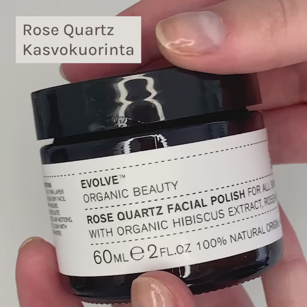 Evolve Organic Beauty Rose Quartz Facial Polish Ruusu & Kvartsi Kasvokuorinta 60ml