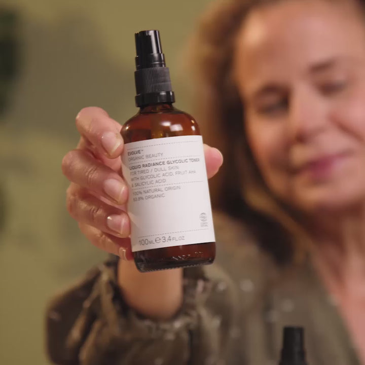 Evolve Organic Beauty Liquid Radiance Glycolic Toner Kasvovesi 100ml