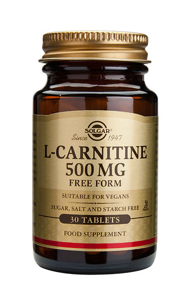 Outlet Solgar L-Karnitiini 500 mg 30 tablettia