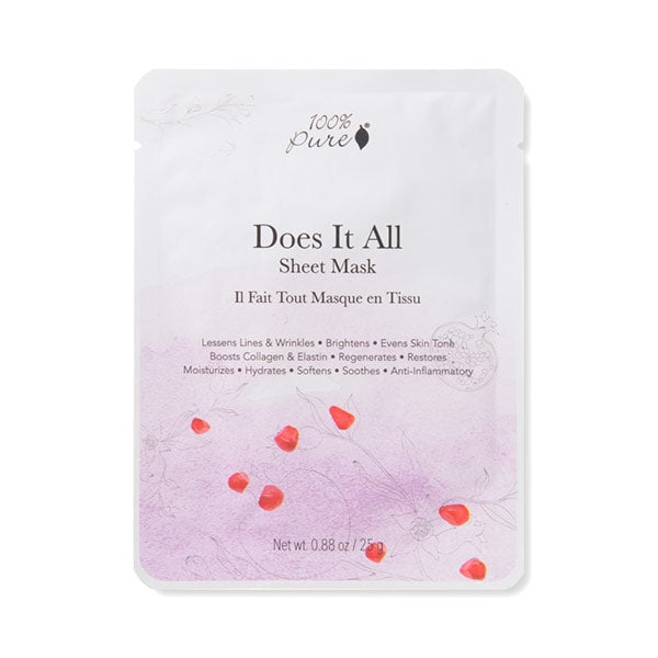 100% Pure Does It All Sheet Mask Kasvonaamio