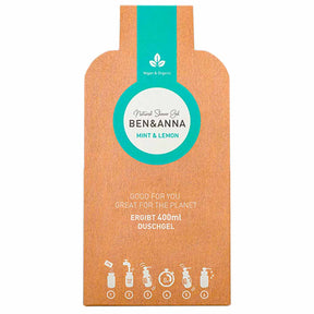 Ben & Anna Shower Gel Flakes Suihkugeelihiutaleet Mint & Lemon 2x20g