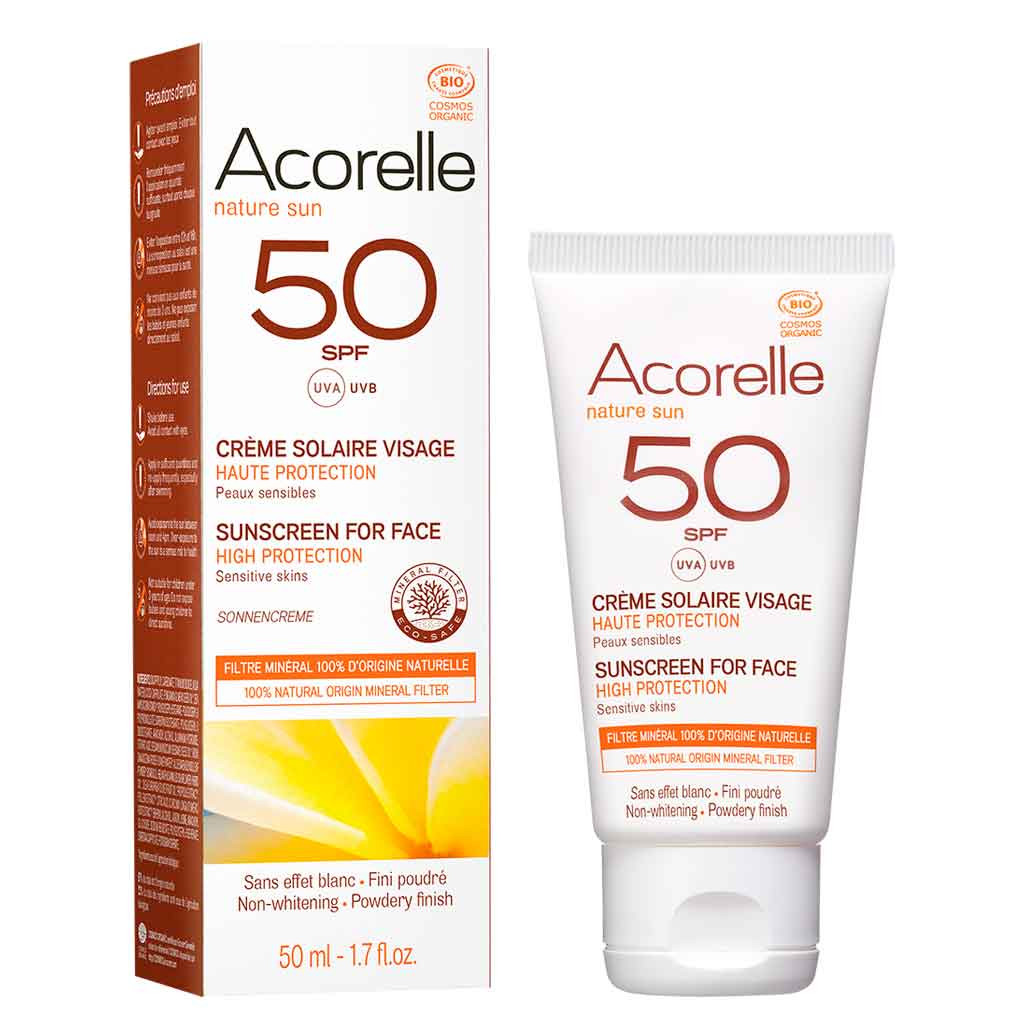 Acorelle Aurinkosuoja kasvoille SPF50 50ml