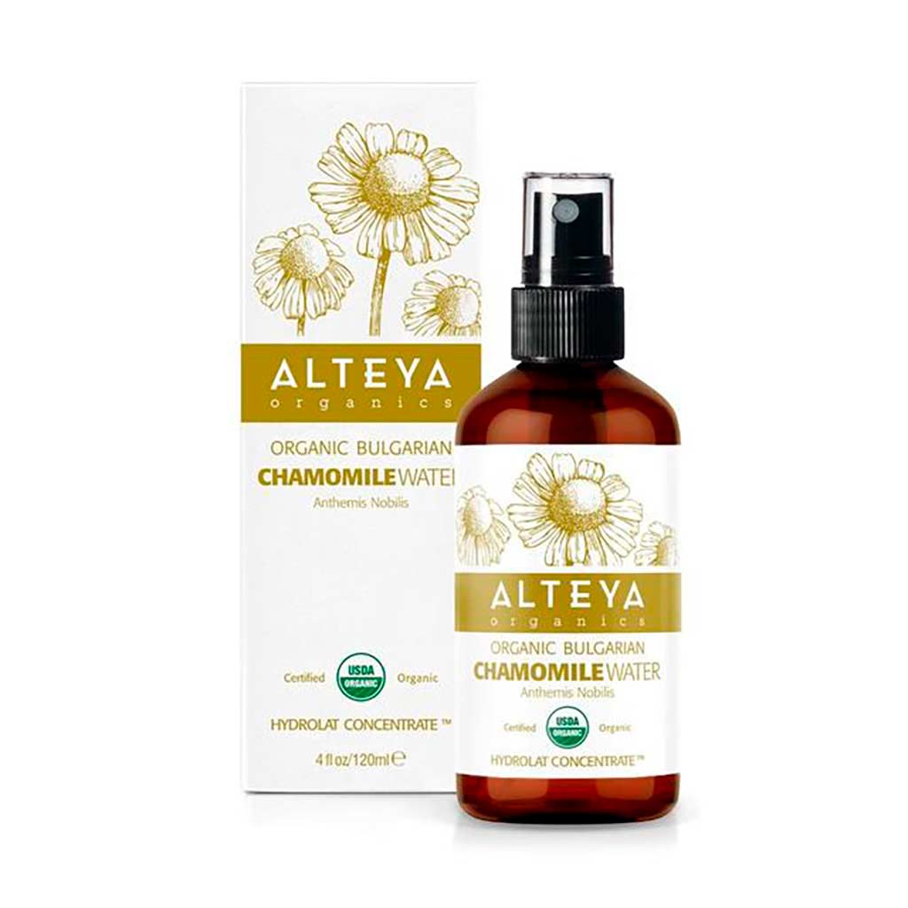 Alteya Organics Kamomillavesi lasisuihkepullossa 120ml