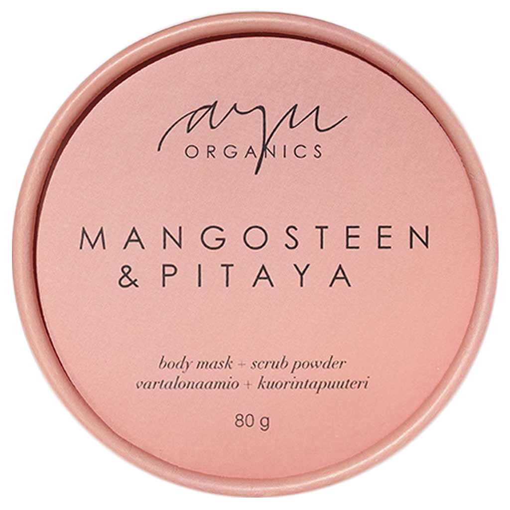 AYU Organics Mangosteen & Pitaya vartalonaamiopuuteri 80g