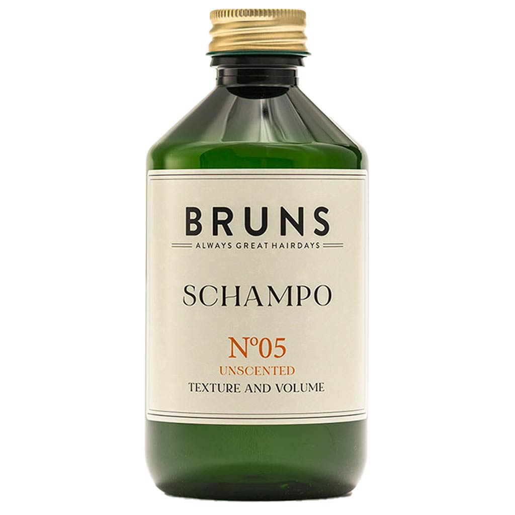 BRUNS Products Nr05 Unscented Detox Shampoo Hajusteeton Tuuheuttava Shampoo 300ml