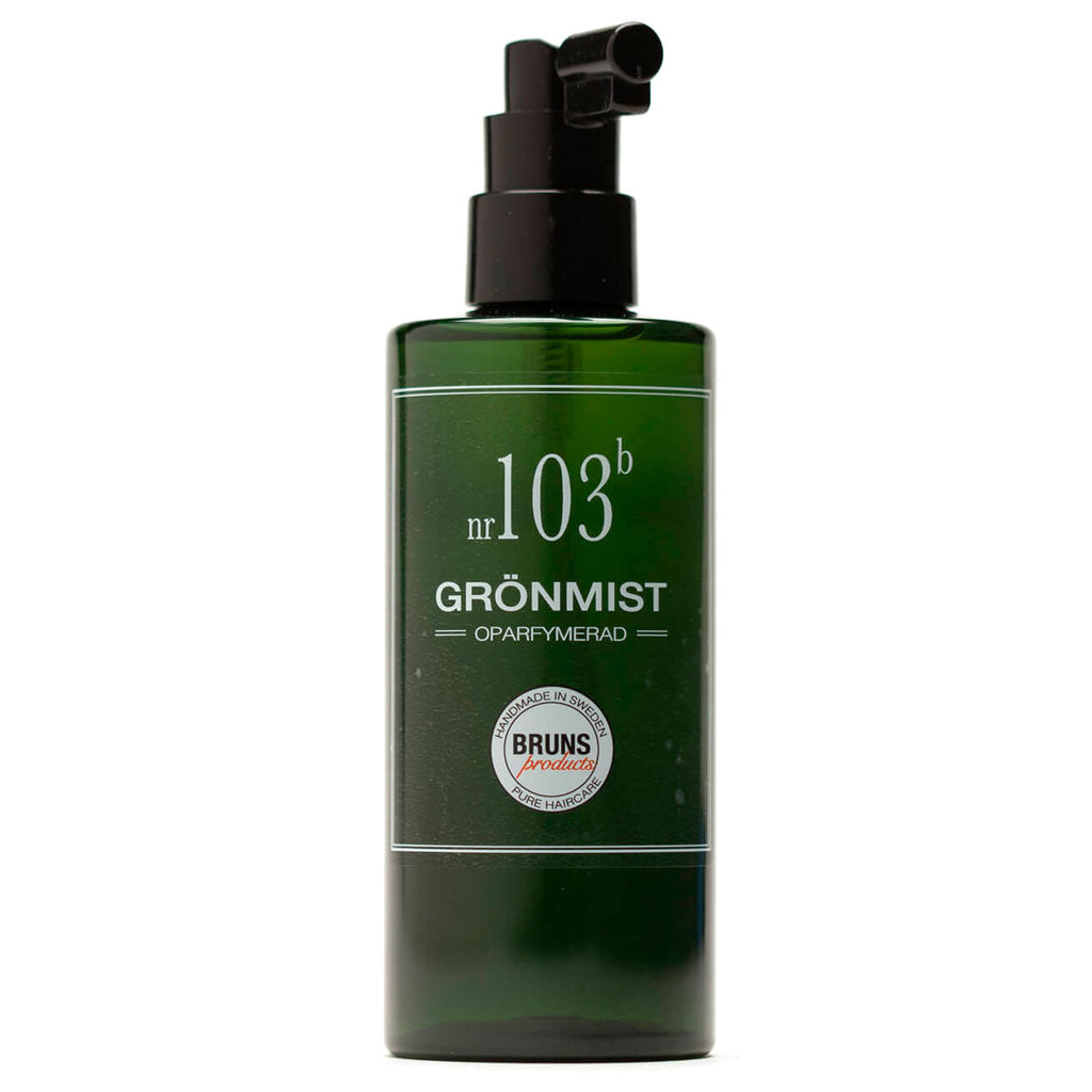 BRUNS Products Nr103b Unscented Green Mist Hajusteeton Suihke Hiuspohjalle ja kasvoille 200ml