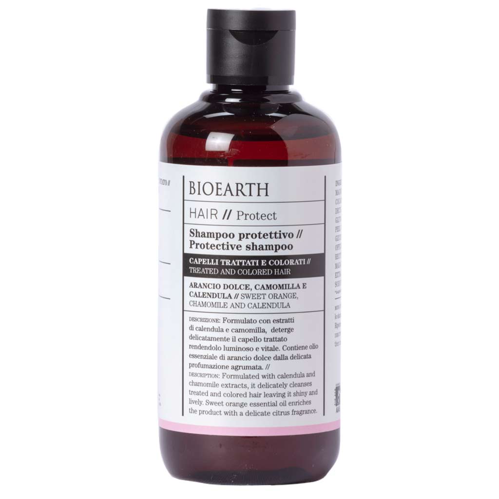 Bioearth HAIR 2.0 Protective Shampoo Käsitellyille ja värjätyille hiuksille 250ml