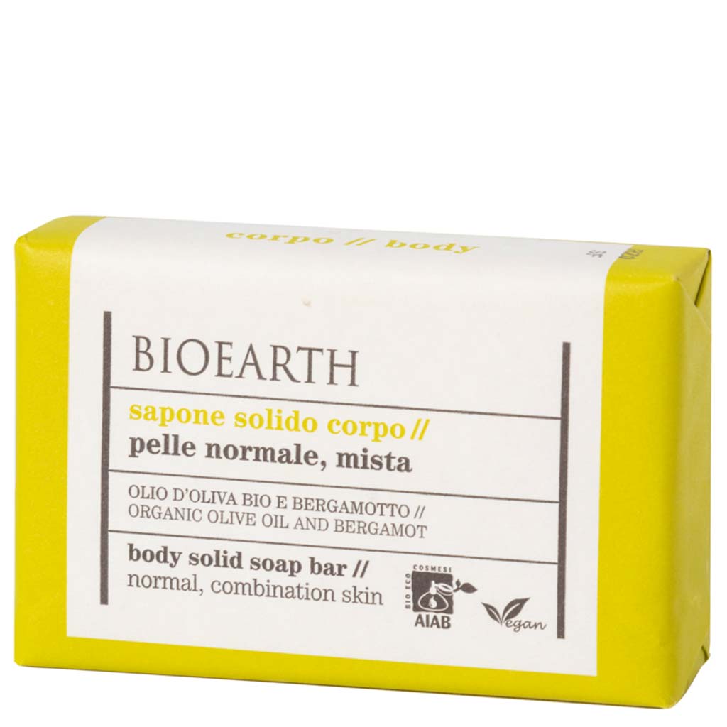 Bioearth Solid Soaps Palasaippua Oliivi & Bergamotti 150g