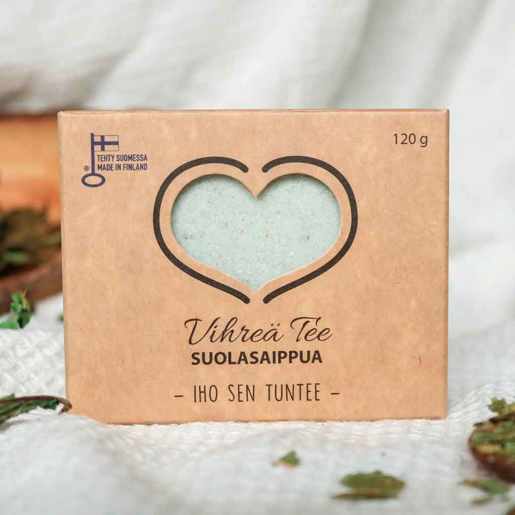 Catteco Suolasaippua Vihreä Tee 110g