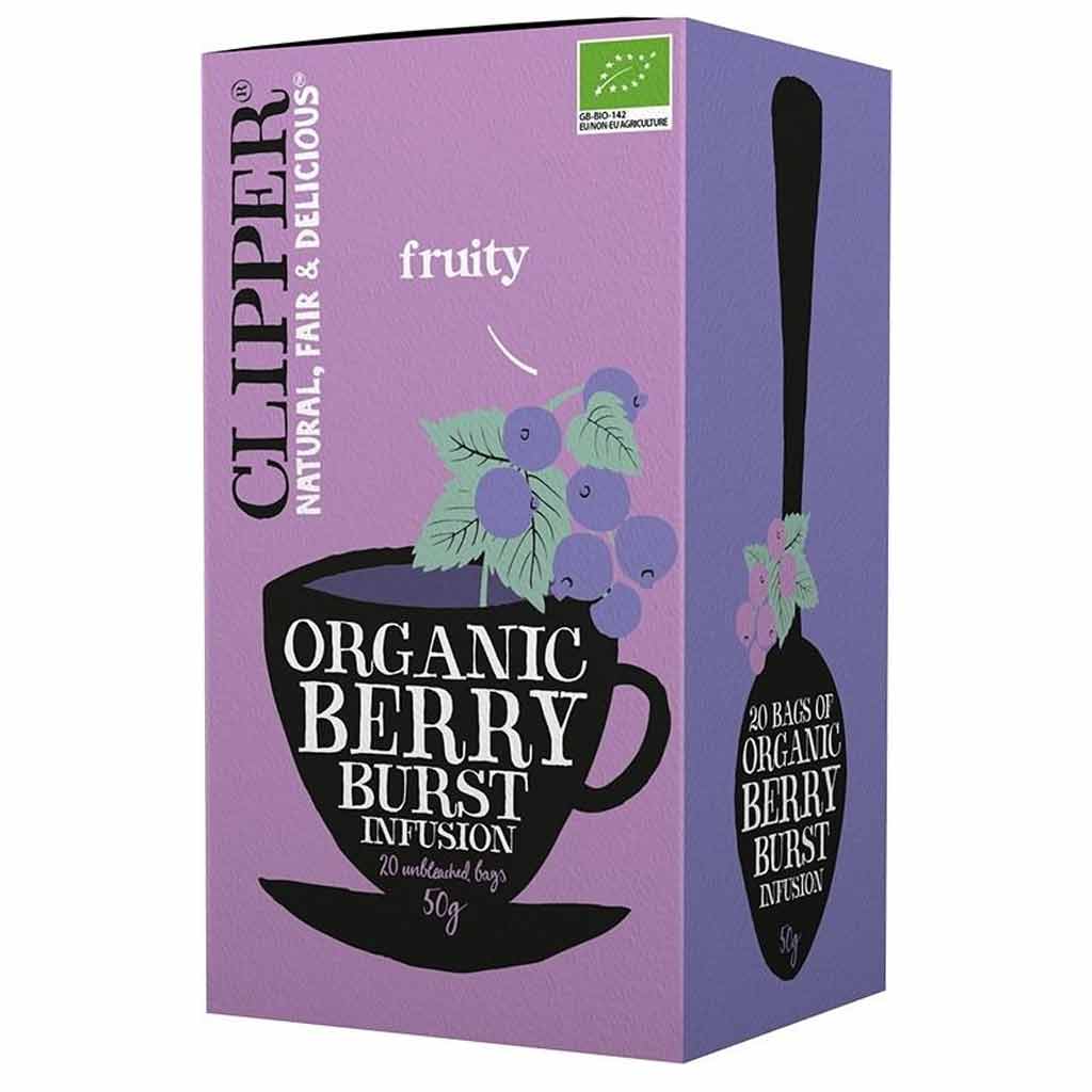 Clipper Berry Burst Infusion luomuhauduke 20ps