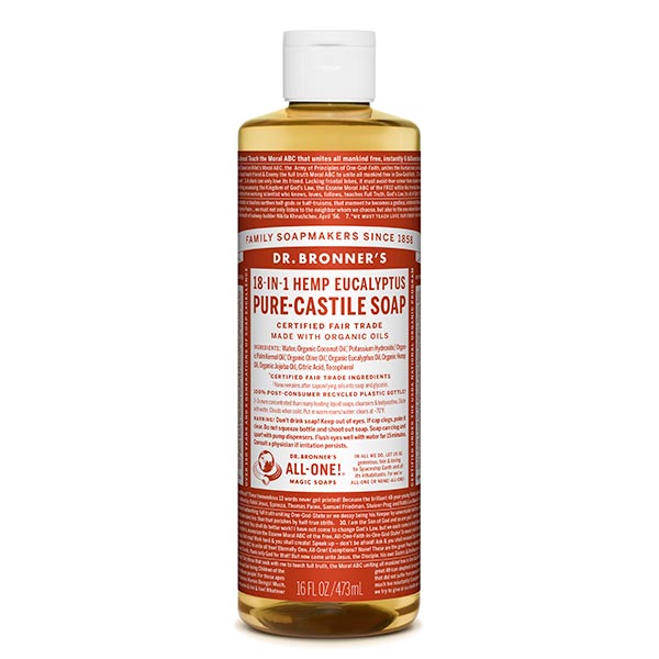 Dr. Bronner´s 18 in 1 Nestesaippua - Eukalyptus 475 ml