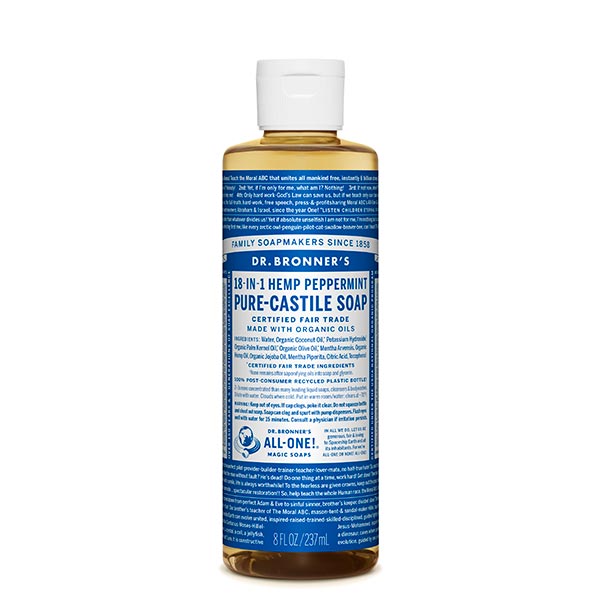 Dr. Bronner´s 18 in 1 Nestesaippua - Piparminttu 240 ml
