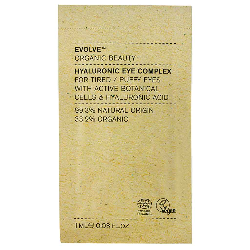 Evolve Organic Beauty Hyaluronic Eye Complex Silmänympärysseerumi 1ml Näyte