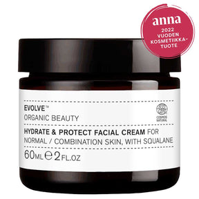 Evolve Organic Beauty Hydrate & Protect Facial Cream Kasvovoide 60ml