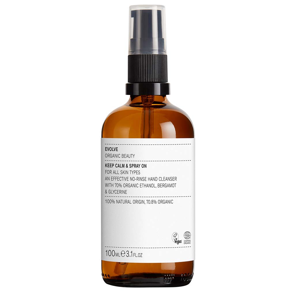 Evolve Organic Beauty Keep Calm & Spray On Käsihuuhde 100ml