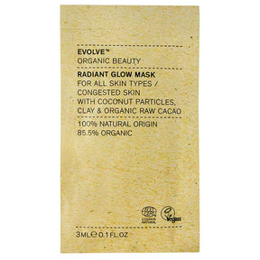 Evolve Organic Beauty Radiant Glow Mask Scrub 2-in-1 Kasvonaamio 3ml Näyte