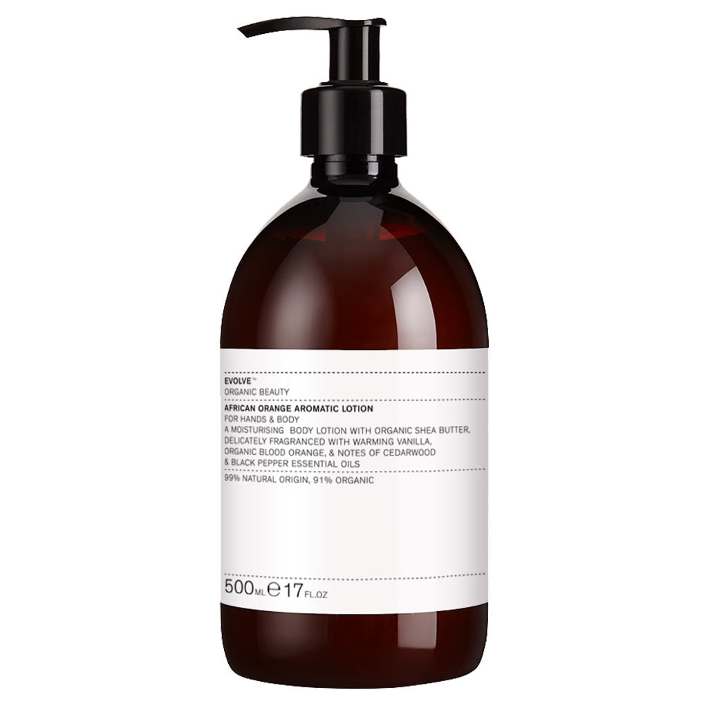 Outlet Evolve Organic Beauty African Orange Aromatic Lotion Kosteuttava vartalovoide Family Size 500ml